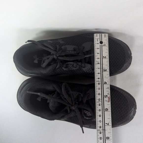 Under Armor Boy's Charged Pursuit 3 4Y Road Running Shoe Black 002 Youth - Picture 7 of 16